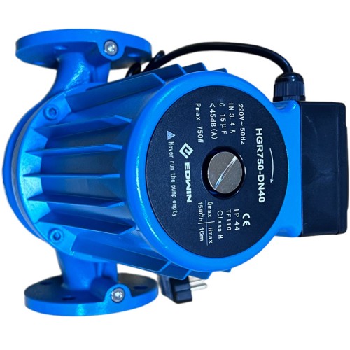 Pompa obiegowa z mokrym wirnikiem do kotłowni HGR750-DN40, 220 V