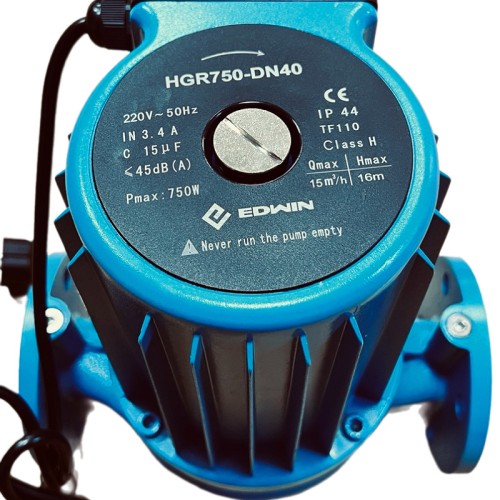 Pompa obiegowa z mokrym wirnikiem do kotłowni HGR750-DN40, 220 V