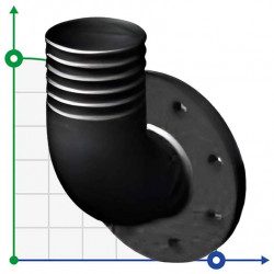 DN65/PN6 Dreno N1, przyłącze kołnierzowe do węża, korpus żeliwny GG25
