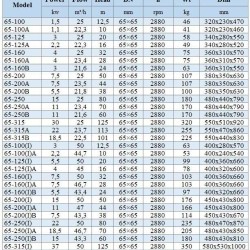 BGWH 65-315B (22,5/101), 18,5kW, 2880 - pompa ze stali nierdzewnej pozioma