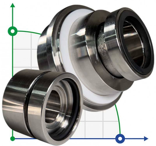Uszczelka kasetowa do pompy Sulzer Ahlstar APP4 R-SE1F-AP 60, SIC/SIC, VITON, 316