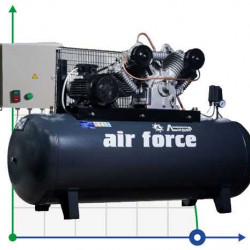 Sprężarka tłokowa Lider VKP W1100-10-500 z panelem sterowania