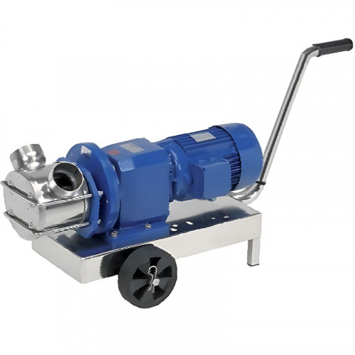 Pompa wirnikowa do mydła w płynie, balsamu, kremu, szamponu LIVERANI RID MAXI 80 NR TF 4,0kW, 470obr./min, 380V z przekładnią, na wózku