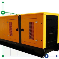 Przemysłowy generator diesla XHYV-150GF z ATS, silnik Volvo 180kVA, 150kW, 380V/50HZ typ zamknięty