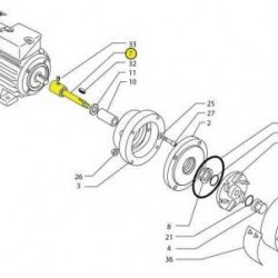Wał pompy 80/100 MB