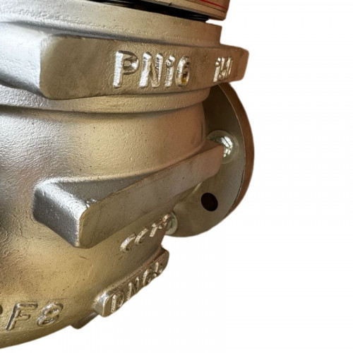 DN65 Pneumatycznie sterowany zawór regulacyjny 10P11Y-DNx6516Z-L112C-C (korpus CF8, gniazdo SS304) z pozycjonerem YT-1000, wejście 4-20 mA, Ex