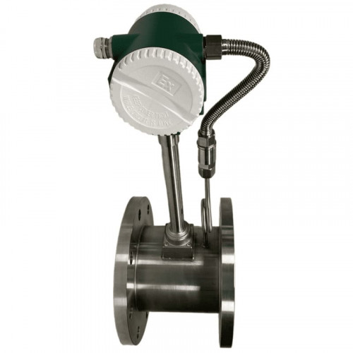 DN150 Przepływomierz wirowy ze stali nierdzewnej KLUGB PN16 RF kołnierz DIN, do pary 1.75-17.5 t/h <1,6 MPa, <250°C, 4-20mA, ExdIIBT6