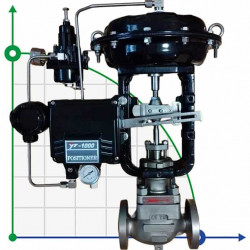 DN150 Zawór regulacyjny z napędem pneumatycznym 10T11Y-DNx15040Z-L112C-C (korpus żeliwny, gniazdo SS304) pozycjoner YT-1000, 4-20 mA