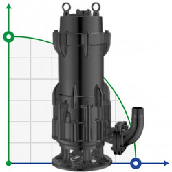 Zatapialna pompa ściekowa do gnojowicy, obornika 80WQA40-18-4/2