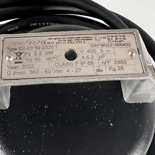 Pompa ściekowa Dreno GX-EX 50-2/220 T z systemem tnącym