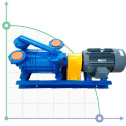 Pompa próżniowa z pierścieniem wodnym DLV-180 AISI304 (z silnikiem)