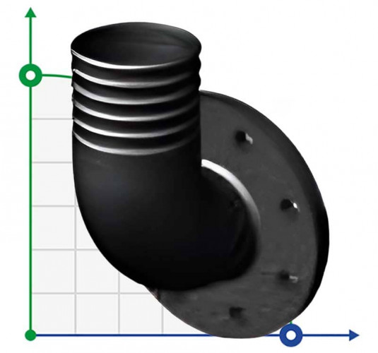 DN80/PN16 Dreno N2, przyłącze kołnierzowe do węża, korpus żeliwny GG25