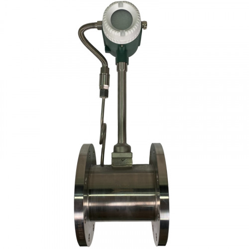 DN125 Przepływomierz wirowy ze stali nierdzewnej KLUGB PN16 RF kołnierz DIN, do pary 0.75-11 t/h <1,6 MPa, <250°C, 4-20mA, ExdIIBT6