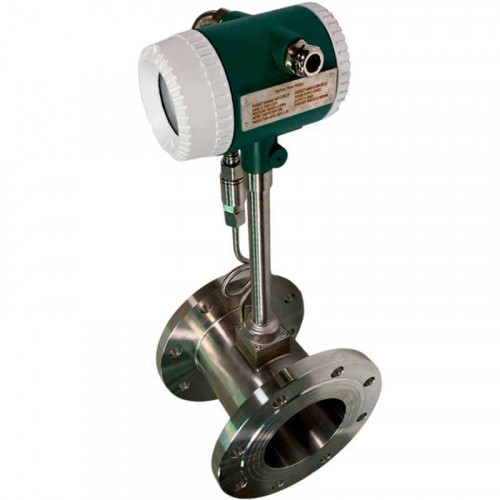 DN125 Przepływomierz wirowy ze stali nierdzewnej KLUGB PN16 RF kołnierz DIN, do pary 0.75-11 t/h <1,6 MPa, <250°C, 4-20mA, ExdIIBT6