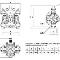 Pneumatyczna pompa membranowa DP 02 PP/N*B