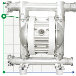 RUBY FDA 025S-W-EST-T  pompa membranowa pneumatyczny