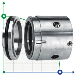 Uszczelnienie pompy R-JB104 28, TC/TC, VITON, 304, T5С