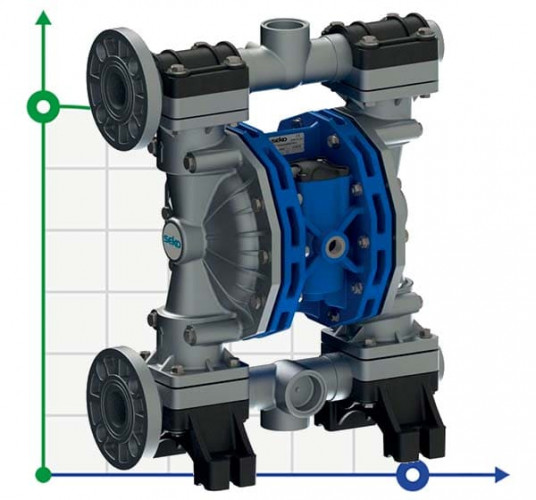 Pneumatyczna pompa membranowa SEKO Duotek AF400 ALU