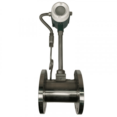 DN100 Przepływomierz wirowy ze stali nierdzewnej KLUGB PN16 RF kołnierz DIN, do pary KLUGB <1,6 MPa, <250°C, 4-20mA, ExdIIBT6