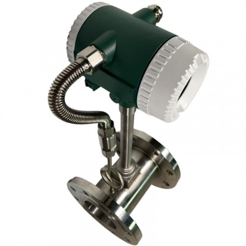 DN100 Przepływomierz wirowy ze stali nierdzewnej KLUGB PN16 RF kołnierz DIN, do pary KLUGB <1,6 MPa, <250°C, 4-20mA, ExdIIBT6