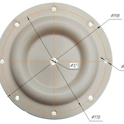 350-10-60 Membrana teflonowa, PTFE