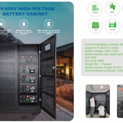 Szafa akumulatorów wysokiego napięcia TH-384/280R/HV, LiFePO4, LFP