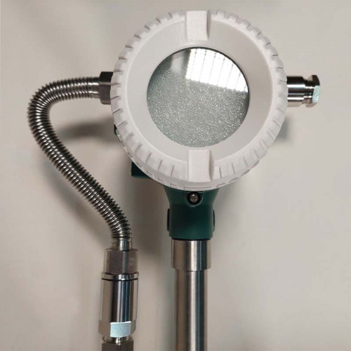 DN65 Przepływomierz wirowy ze stali nierdzewnej KLUGB DN65/PN16 RF kołnierz DIN, do pary, 0,3-3 t/h, <1,6 MPa, <250°C, 4-20mA, ExdIIBT66