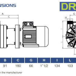 Pompa chemiczna do tworzyw sztucznych FLUIMAC DRAGON 30 PVDF, 3 kW, 380 V