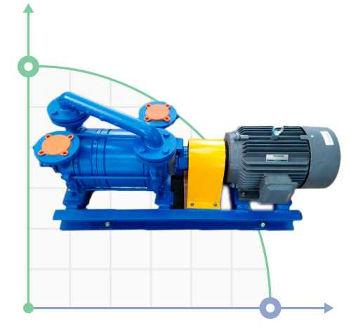 Pompa próżniowa z pierścieniem wodnym DLV-180 AISI316 (z silnikiem)