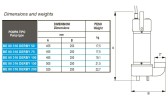 Odpływowa pompa zanurzeniowa BE 80 316 DERBY 100, 220V