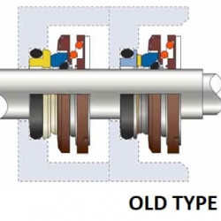 Uszczelnienie mechaniczne wału pompy FLYGT R-FL.XA 35, L, TC/TC, VITON, 304