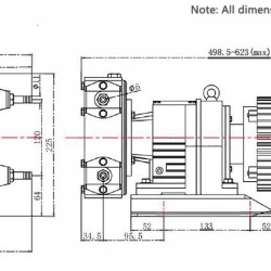 Przemysłowa pompa wężowa JXHIN-10-AL-NR-P, 57 l/h, 0,37 kW, 10 bar, 380V