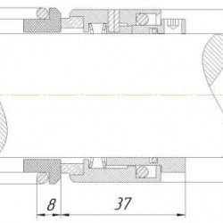 Uszczelnienie mechaniczne do pompy GRUNDFOS R-HJ92N 38, CAR/SIC, VITON, 304, G16