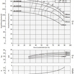 Pompa wspornikowa do wieży chłodniczej BS 50-250/300 (54/87,5), 30kW, 2900 bez silnika