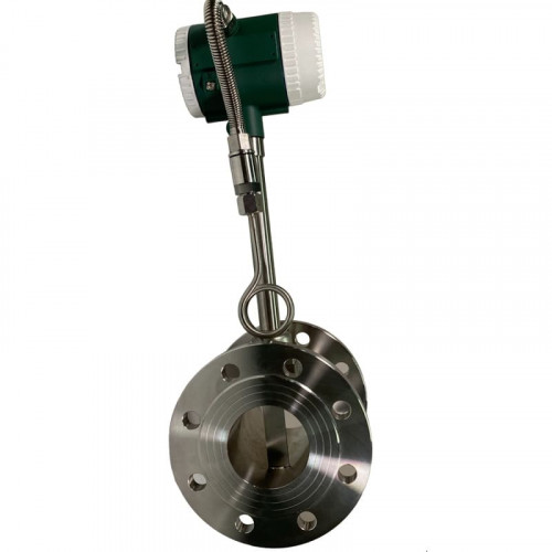 DN80 Przepływomierz wirowy ze stali nierdzewnej KLUGB PN16 RF kołnierz DIN, do pary 0.325-5 t/h <1,6 MPa, <250°C, 4-20mA, ExdIIBT66