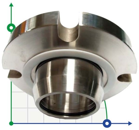 Uszczelnienie kasetowe R-ZF 48, SIC/SIC, VITON, 304