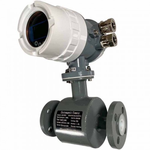 DN15 Przepływomierz elektromagnetyczny ze stali węglowej KLD PN16 (98% kwas siarkowy), 0,19-3,18 m3/h, 4-20mA+RS485