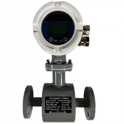 DN15 Przepływomierz elektromagnetyczny ze stali węglowej KLD PN16 (98% kwas siarkowy), 0,19-3,18 m3/h, 4-20mA+RS485