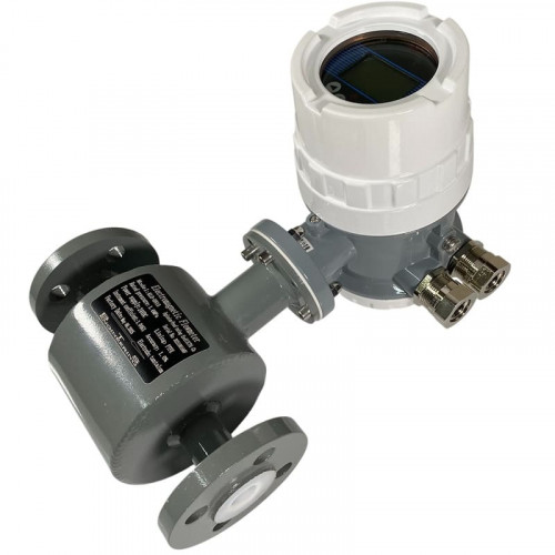 DN15 Przepływomierz elektromagnetyczny ze stali węglowej KLD PN16 (98% kwas siarkowy), 0,19-3,18 m3/h, 4-20mA+RS485