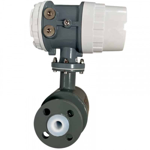 DN15 Przepływomierz elektromagnetyczny ze stali węglowej KLD PN16 (98% kwas siarkowy), 0,19-3,18 m3/h, 4-20mA+RS485