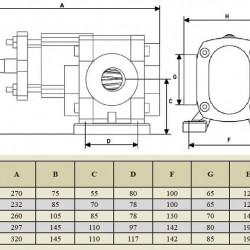 Pompa zębata do produktów lepkich EMSE EDP 1002, 1 cal, 1 m3/h, 10 bar, 1,1 kW, 1000 obr/min, stal węglowa
