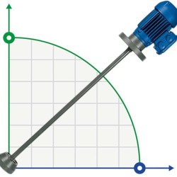 Mieszalnik chemiczny AQUA AG1-AISI80/F, 220V, 1400 RPM, ADAG1A08F