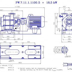 PW.7.11.1.1100 pompa próżniowa jednostopniowa