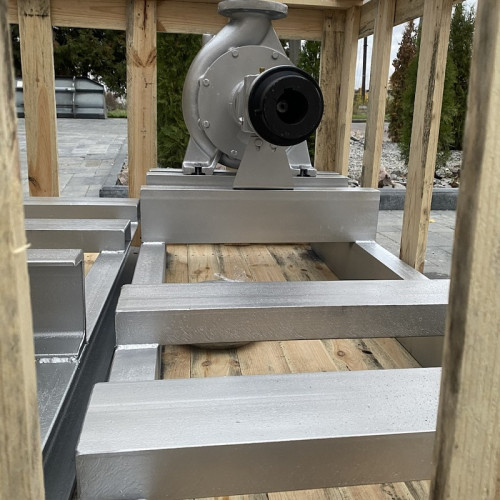 Pompa oleju termicznego EMSE EKY 80-250, 75 kW, 2900 ze sprzęgłem na ramie, bez silnika