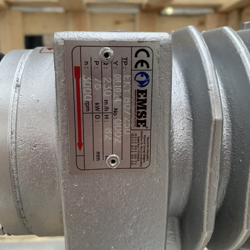 Pompa oleju termicznego EMSE EKY 80-250, 75 kW, 2900 ze sprzęgłem na ramie, bez silnika