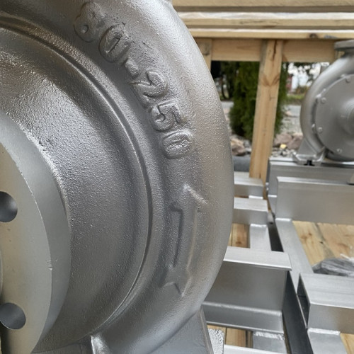 Pompa oleju termicznego EMSE EKY 80-250, 75 kW, 2900 ze sprzęgłem na ramie, bez silnika