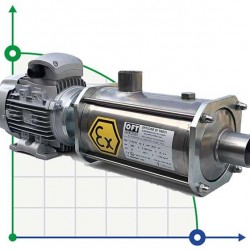 Pozioma pompa przeciwwybuchowa ATEX FLEX N3, 380V wielostopniowa