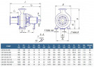 Pompa ściekowa CM 150-125-315/6a, 11 kW, 1000 obr./min (bez silnika)