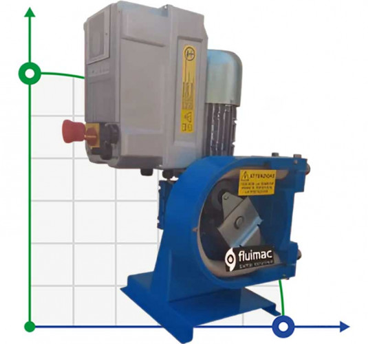 Chemiczna pompa perystaltyczna FLUIMAC HELIOS AS 15 IX 172 l/h, 0,18 kW, 70 obr/min, z regulacją wydajności i przetwornicą częstotliwości