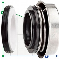 Uszczelnienie mechaniczne (dławica) silnika R-6B 30, SIC/SIC, NBR, 304